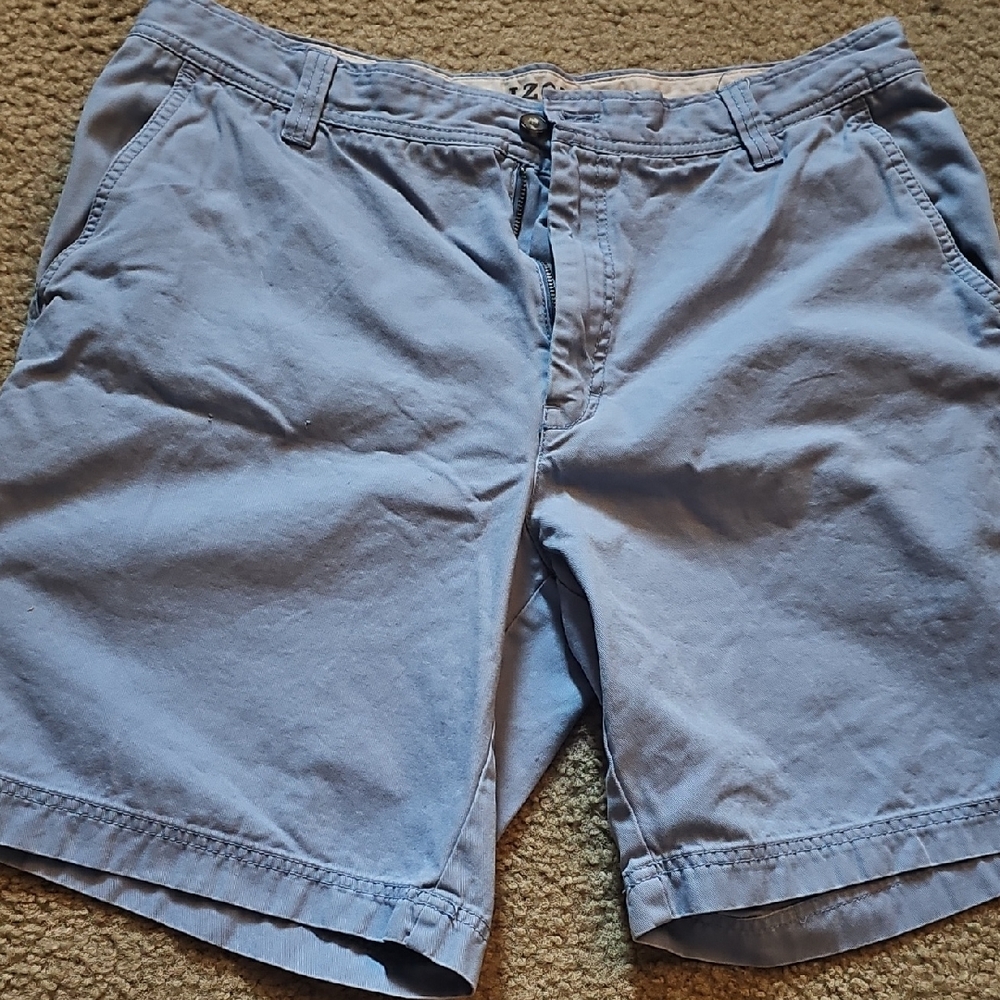 Izod Light Blue Flat Front Shorts